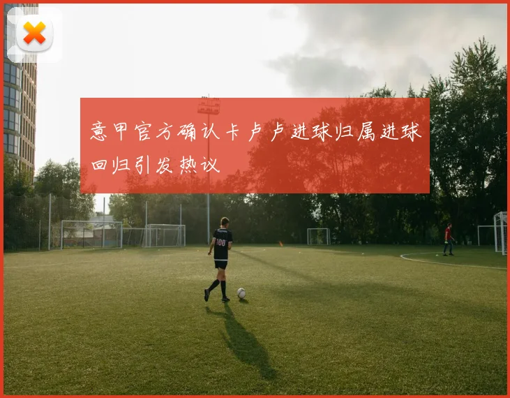意甲官方确认卡卢卢进球归属进球回归引发热议
